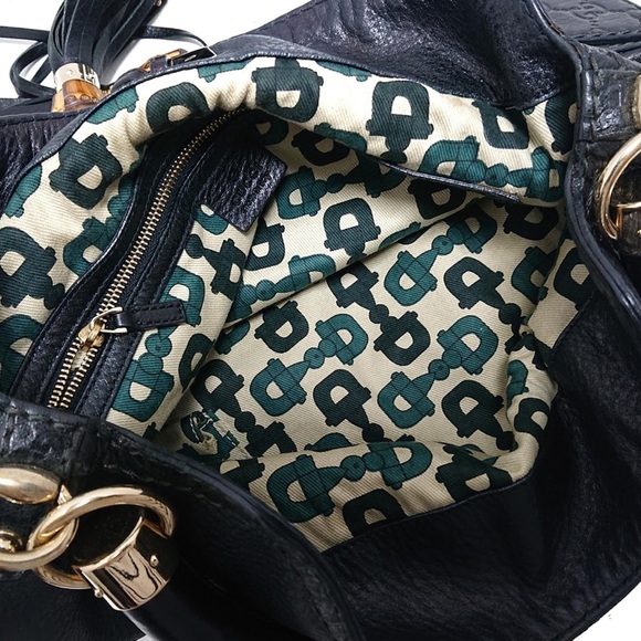 Gucci Bamboo Indy Leather Satchel - Picture 6 of 9